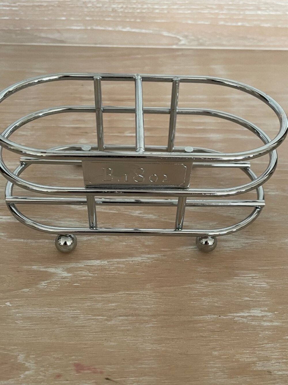 Beekman 1802 Silver Metal Soap & Lotion Caddy